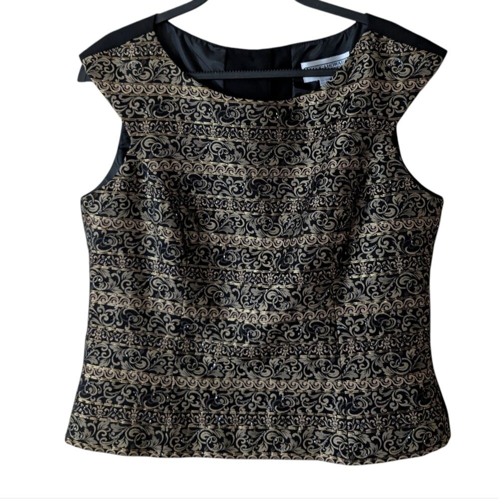 Jessica Howard Beaded Formal‎ Dressy Vintage Top Size 14